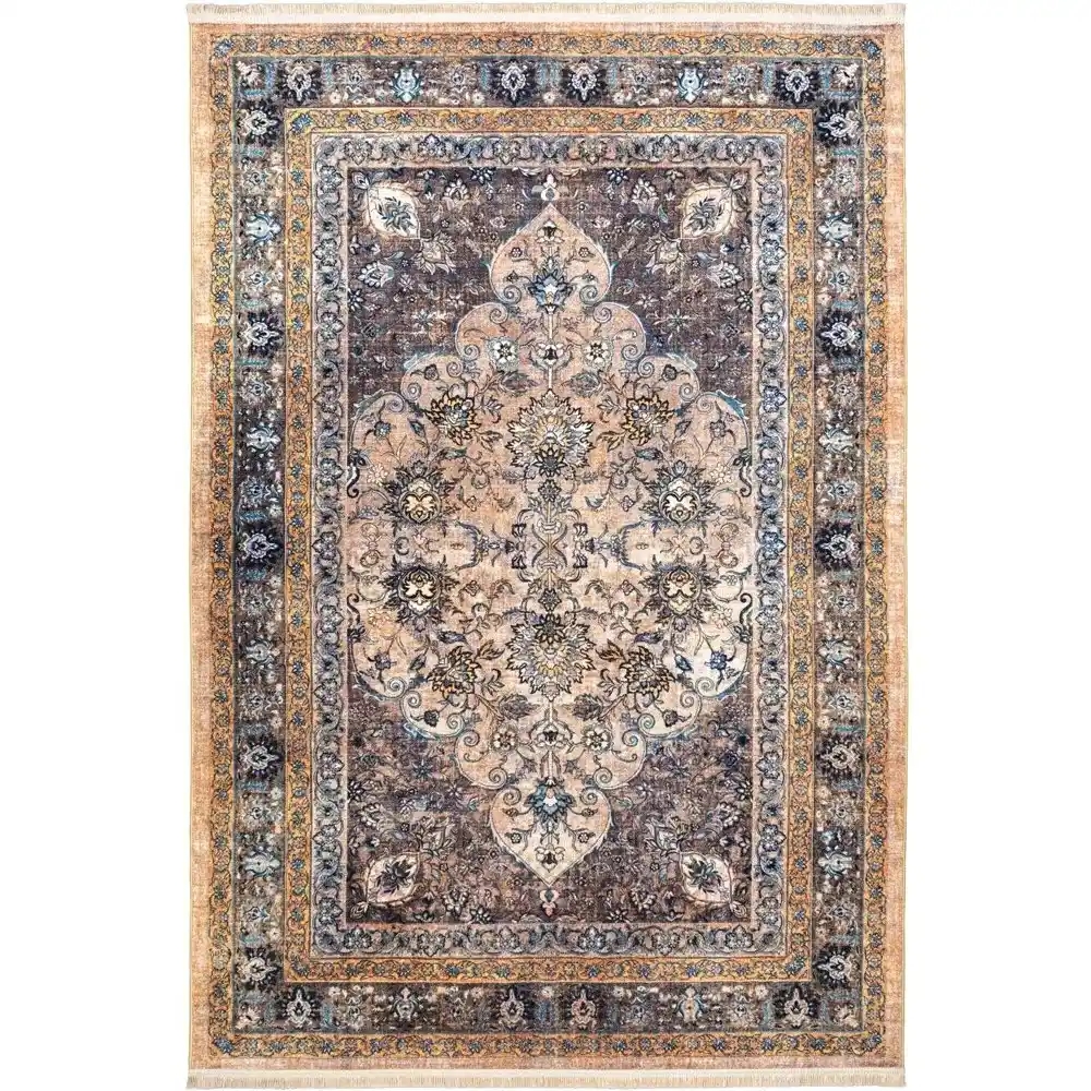 فرش ماشینی سنتی طرح 901401 تمام رنگ 1000 شانه